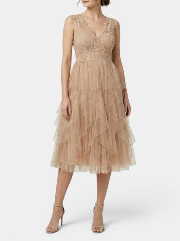 Women's Lightweight Chiffon Mini Cocktail Dress | Elegant Ruffled Party Dress - Velshara store