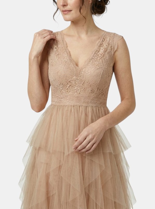 Women's Lightweight Chiffon Mini Cocktail Dress | Elegant Ruffled Party Dress - Velshara store