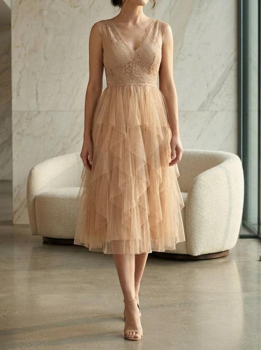 Women's Lightweight Chiffon Mini Cocktail Dress | Elegant Ruffled Party Dress - Velshara store