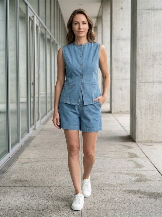 Women's Lightweight Cotton Co - Ord Set | Relaxed Fit Summer Outfit - Velshara store