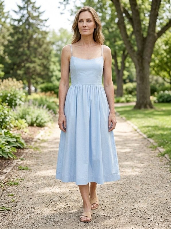 Women's Lightweight Cotton Maxi Dress | Elegant Sleeveless Summer Formal Dress - Velshara store