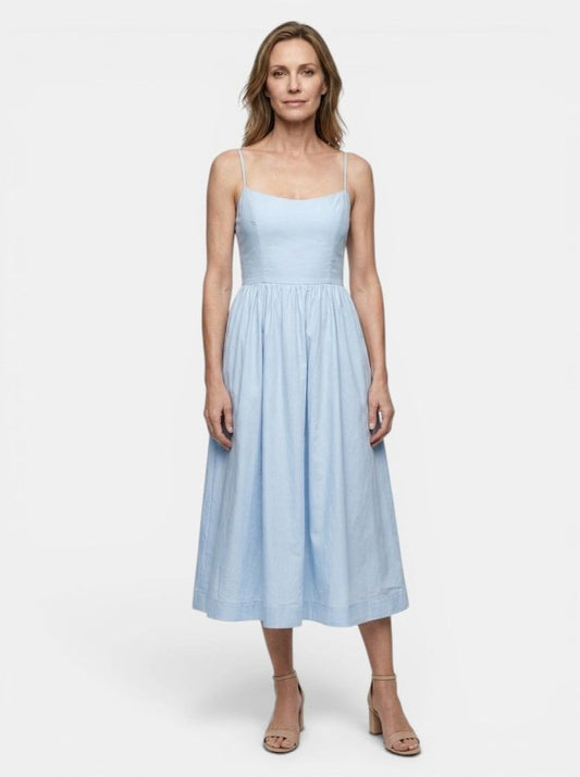 Women's Lightweight Cotton Maxi Dress | Elegant Sleeveless Summer Formal Dress - Velshara store
