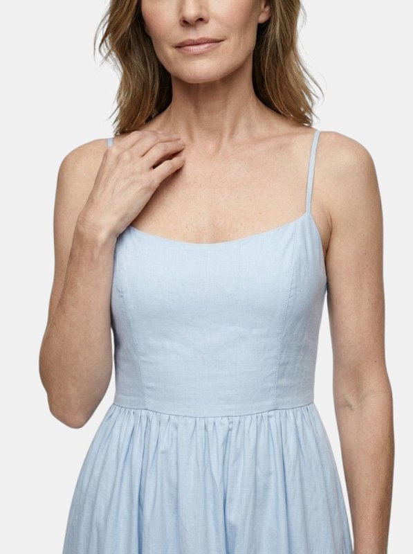 Women's Lightweight Cotton Maxi Dress | Elegant Sleeveless Summer Formal Dress - Velshara store