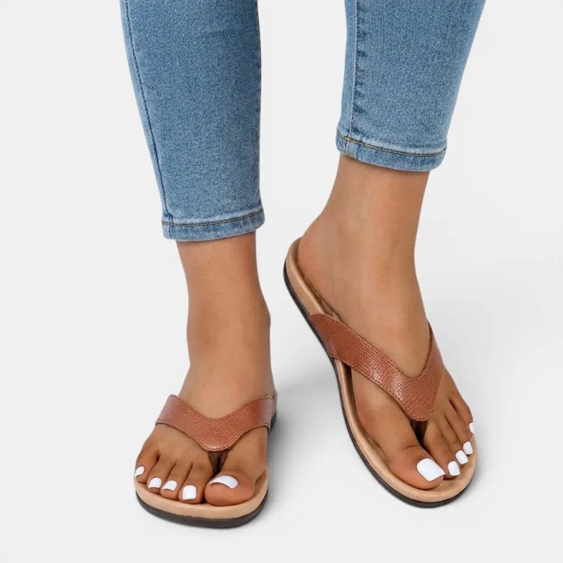 Women's Lightweight Fabric Mules | Comfortable Summer Toe Separator Sandals - Velshara store