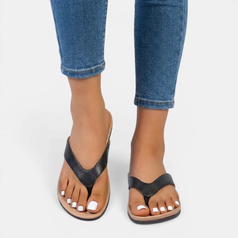 Women's Lightweight Fabric Mules | Comfortable Summer Toe Separator Sandals - Velshara store
