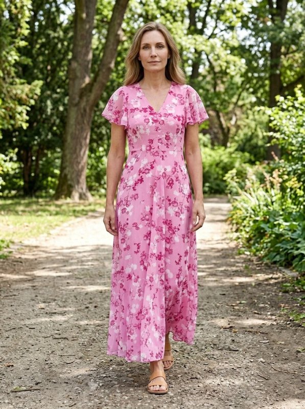 Women's Lightweight Floral Maxi Dress | Elegant Flowing Summer Style - Velshara store