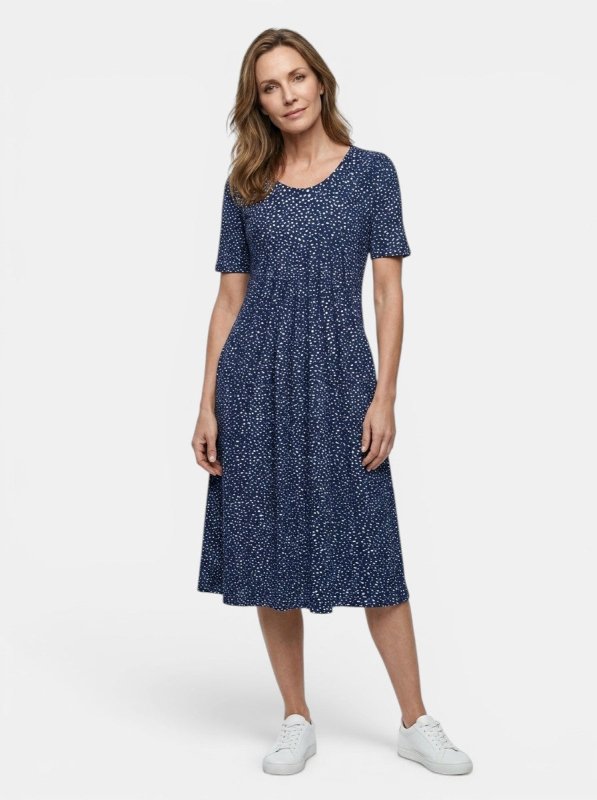Women's Lightweight Floral Print Midi Dress | Flowy A - Line Summer Style - Velshara store