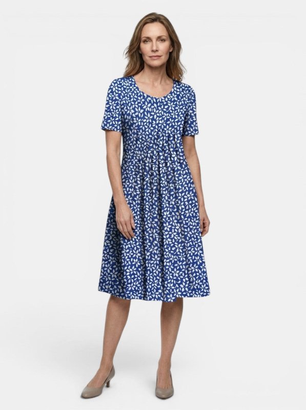 Women's Lightweight Floral Print Midi Dress | Flowy A - Line Summer Style - Velshara store