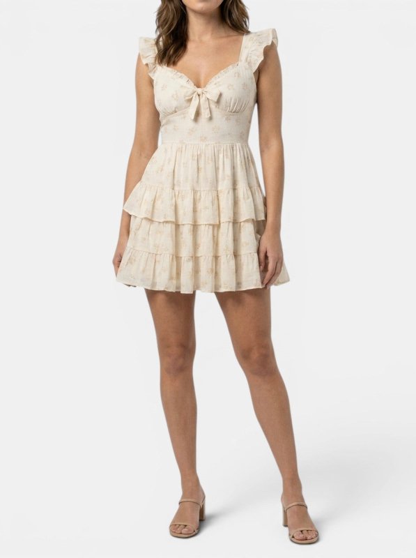 Women's Lightweight Lace Mini Dress | Elegant V - Neck Summer Outfit - Velshara store