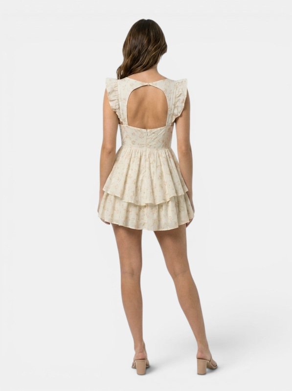 Women's Lightweight Lace Mini Dress | Elegant V - Neck Summer Outfit - Velshara store