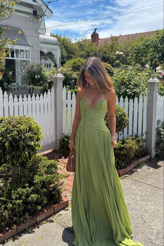 Women's Lightweight Pleated Corset Maxi Dress | Elegant Flowing Summer Evening Gown - Velshara store
