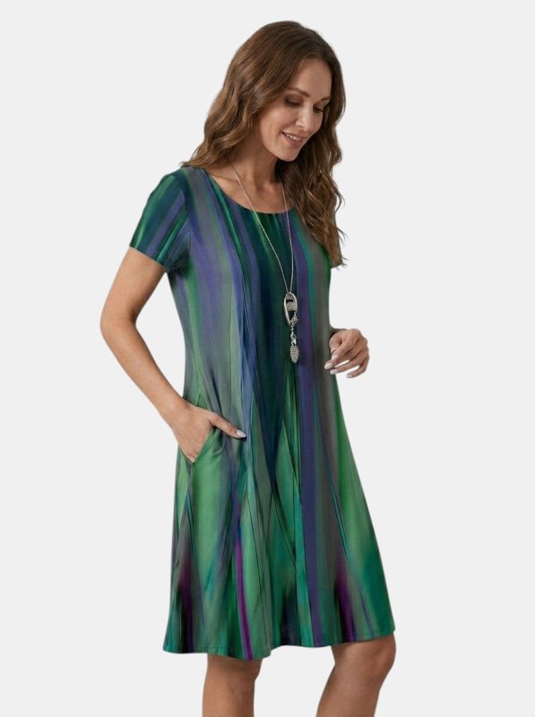 Women's Lightweight Rayon Summer Dress | Flowing Relaxed Fit Casual Style - Velshara store