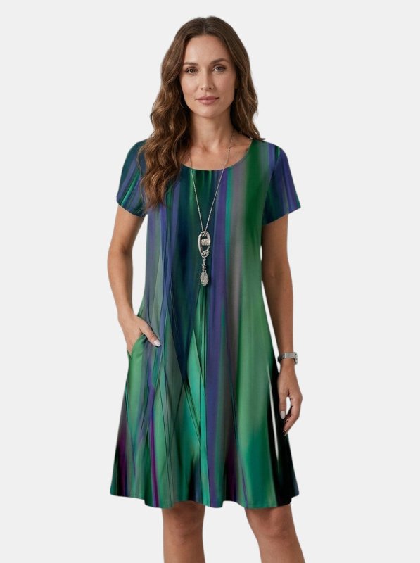 Women's Lightweight Rayon Summer Dress | Flowing Relaxed Fit Casual Style - Velshara store