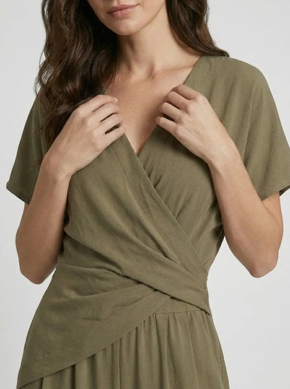Women's Lightweight Two - Piece Set | Elegant Wrap - Front Top and Tailored Trousers - Velshara store