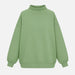 Women’s Long Sleeve High Neck Hoodie – Loose Fit Solid Color - Velshara store