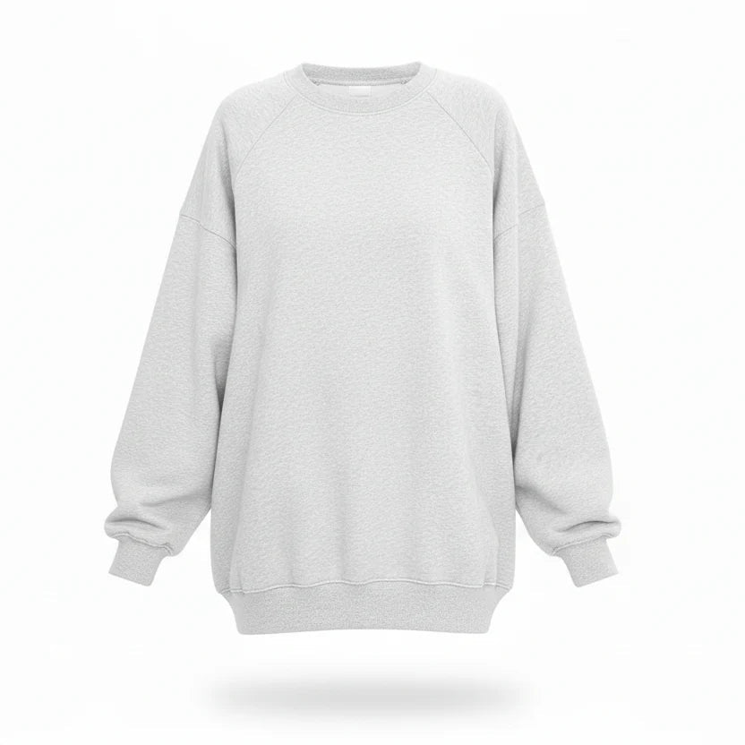 Women’s Long Sleeve High Neck Hoodie – Loose Fit Solid Color - Velshara store