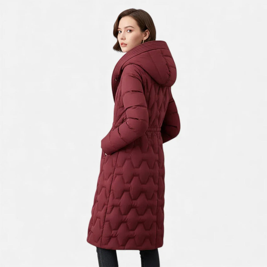 womens longline puffer coat - Velshara store