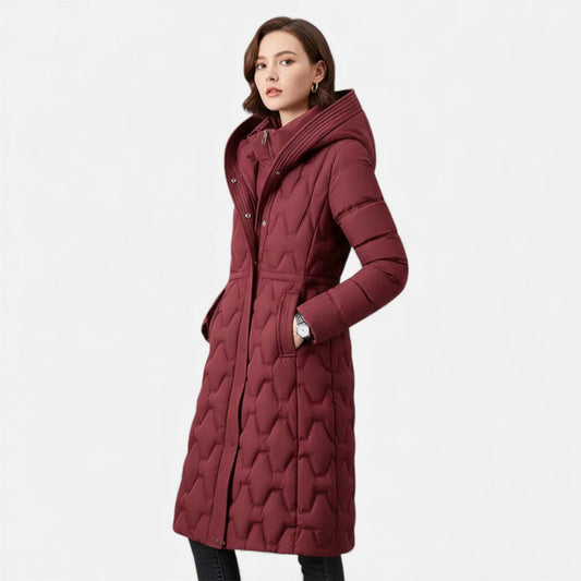 womens longline puffer coat - Velshara store