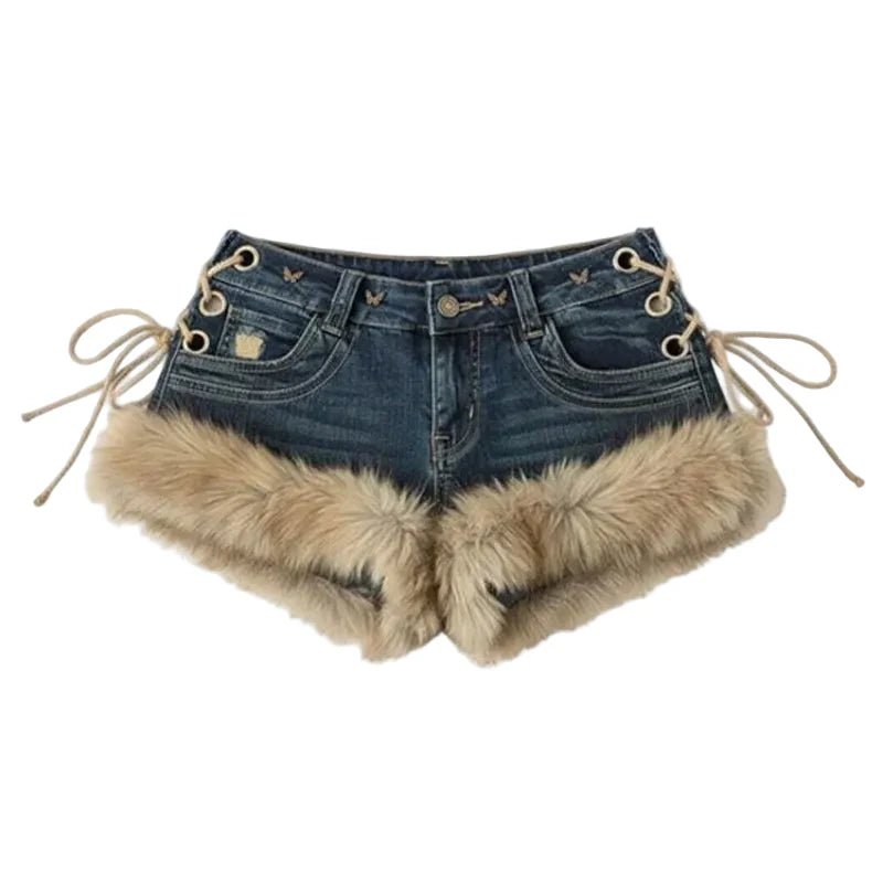 Women’s Low Waist Denim Shorts – Casual Retro Look - Velshara store