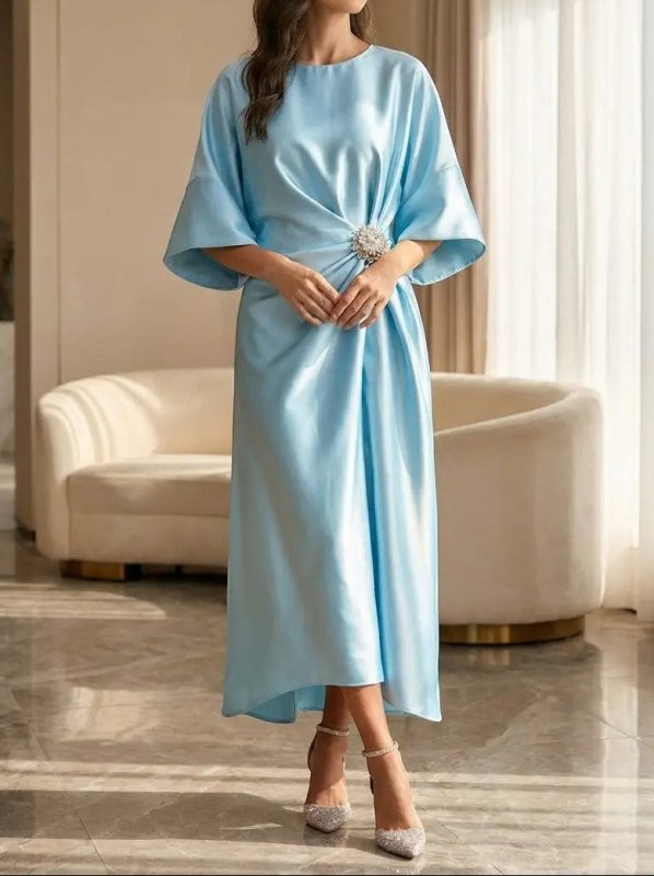 Women's Luxurious Shine Maxi Dress | Elegant Long Formal Evening Gown - Velshara store