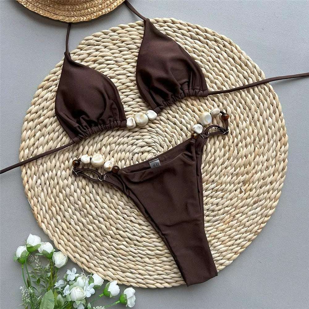 Women’s Olive Green Bikini Set – Brazilian Two Piece Swimsuit - Velshara store