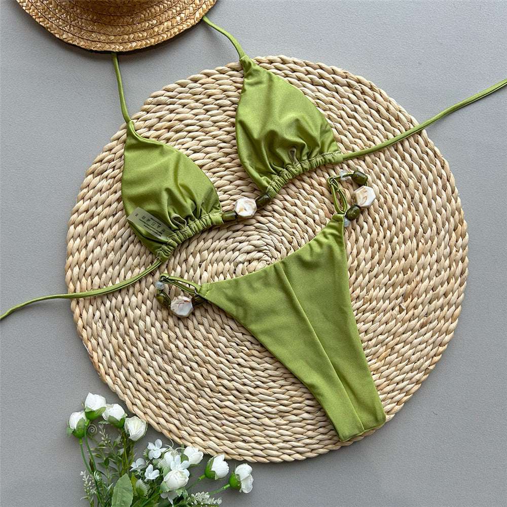Women’s Olive Green Bikini Set – Brazilian Two Piece Swimsuit - Velshara store