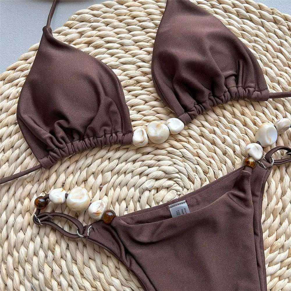 Women’s Olive Green Bikini Set – Brazilian Two Piece Swimsuit - Velshara store