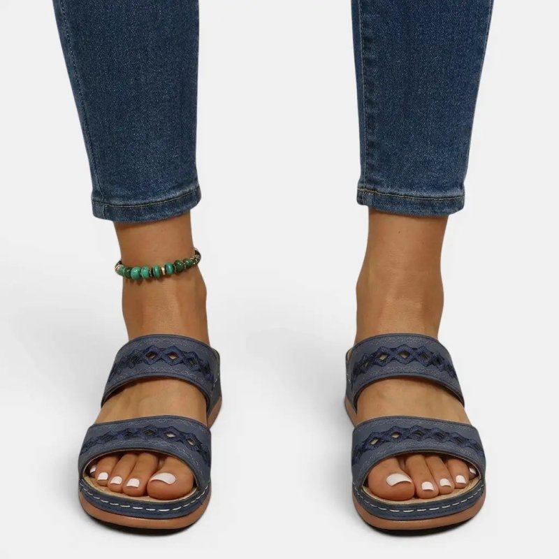 Women's Orthopedic Leather Sandals | Stylish Comfortable Summer Footwear - Velshara store
