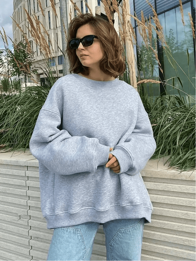 Women’s Oversized Fleece Hoodie – Warm Long Sleeve Pullover - Velshara store