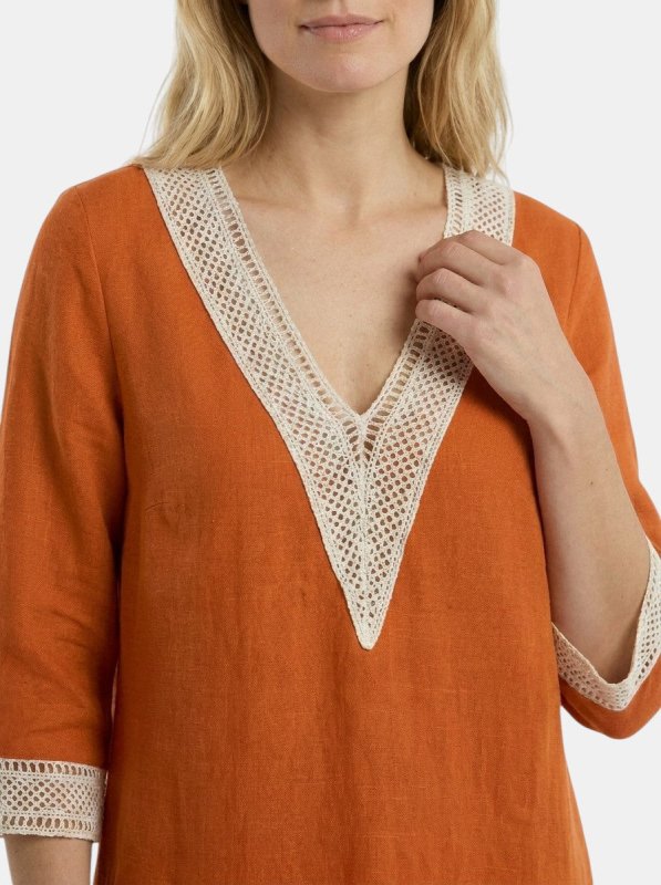 Women's Plain Woven Knee - Length Dress | Elegant Round Neck Short Sleeve Outfit - Velshara store
