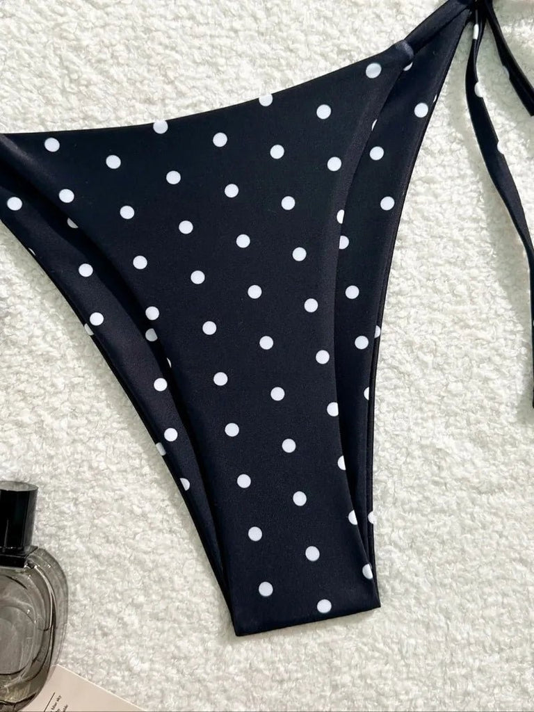Women’s Polka Dot Bikini Set – Retro Inspired Two Piece Beach Swimwear - Velshara store
