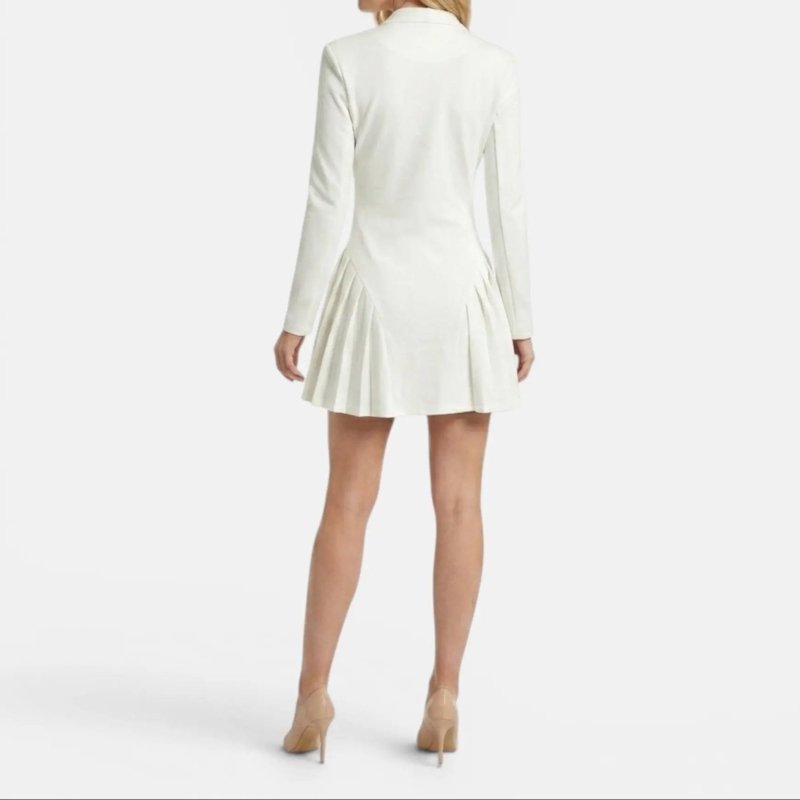 Women's Premium White Blazer Mini Dress | Elegant Tailored Cocktail Outfit - Velshara store