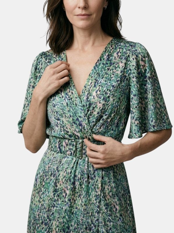 Women's Rayon Maxi Dress | Elegant V - Neck Split Hem Summer Dress - Velshara store