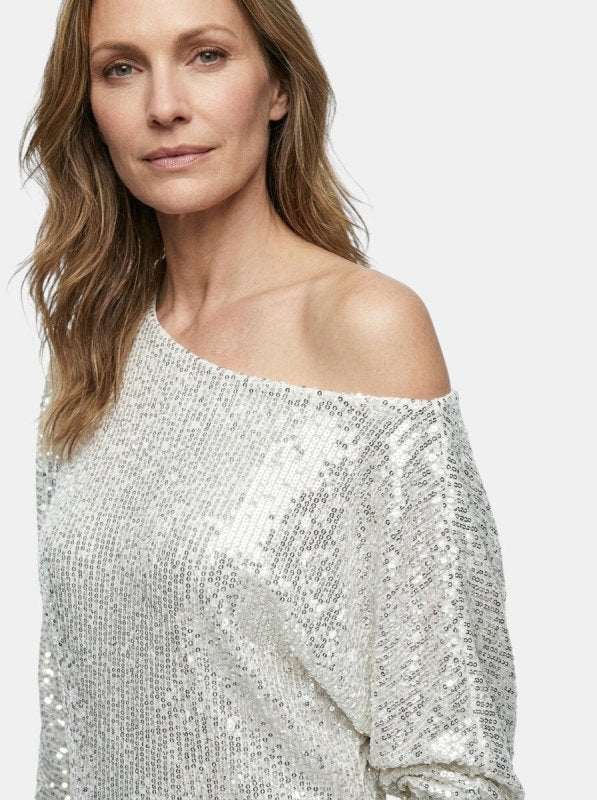 Women's Shimmering Sequined Mini Dress | Relaxed Fit Long Sleeve Cocktail Dress - Velshara store