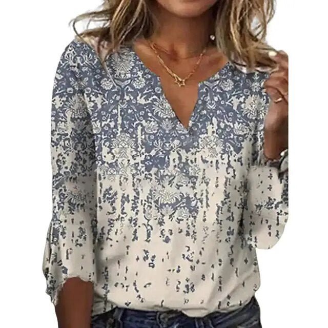 Women's Silk Cotton Blouse | Stylish Loose - Fit Summer Top - Velshara store