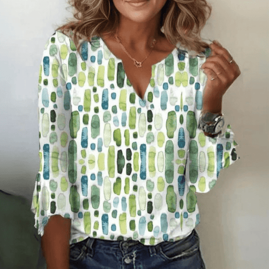 Women's Silk Cotton Blouse | Stylish Loose - Fit Summer Top - Velshara store