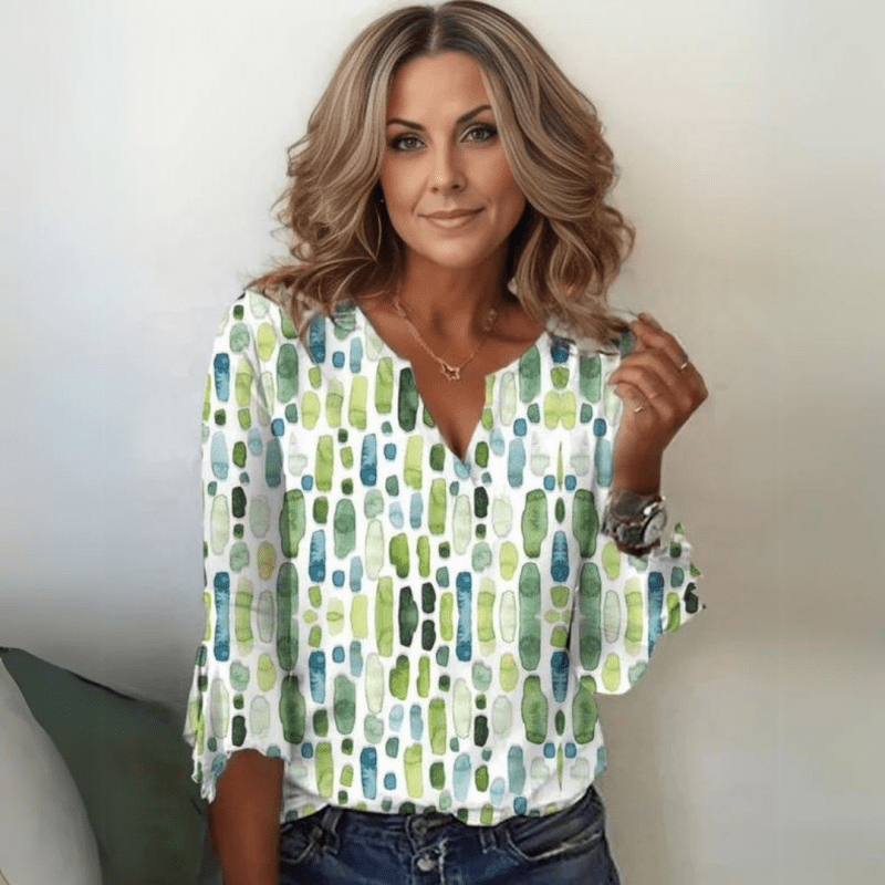 Women's Silk Cotton Blouse | Stylish Loose - Fit Summer Top - Velshara store