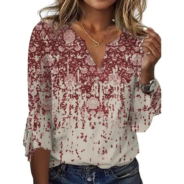 Women's Silk Cotton Blouse | Stylish Loose - Fit Summer Top - Velshara store
