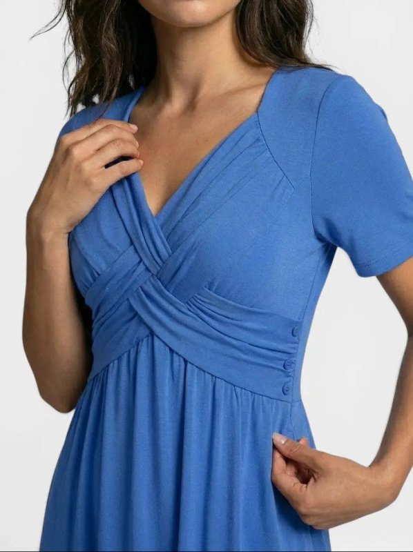 Women's Soft A - Line Midi Dress | Elegant Tummy Control Cocktail Wear - Velshara store