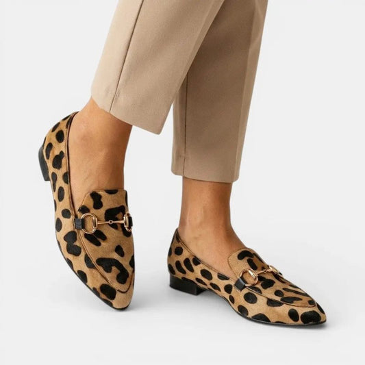 Women's Soft Animal - Texture Loafers | Elegant Cushioned Orthopedic Shoes - Velshara store