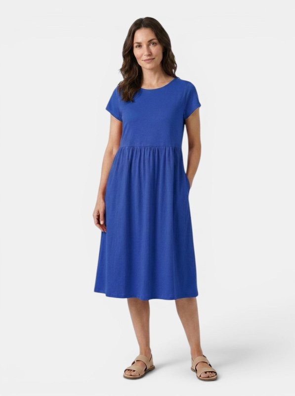 Women's Soft Cotton Summer Dress | Relaxed Fit Casual Everyday Wear - Velshara store