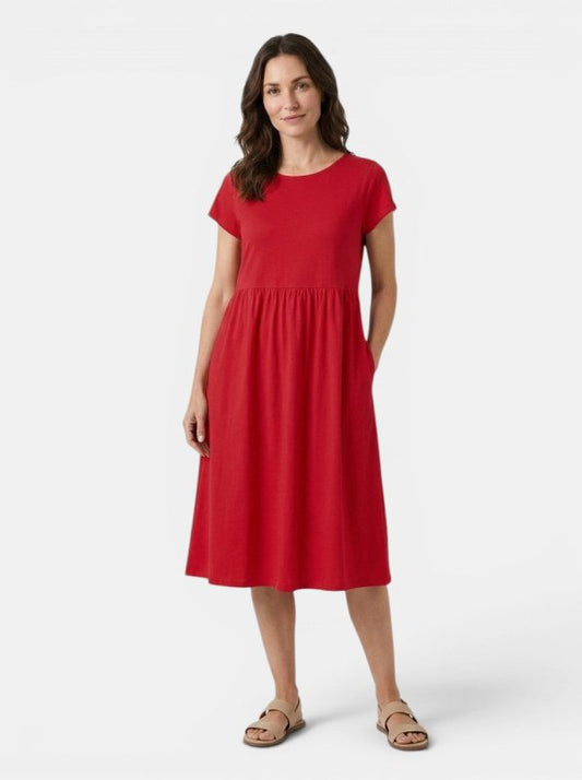 Women's Soft Cotton Summer Dress | Relaxed Fit Casual Everyday Wear - Velshara store