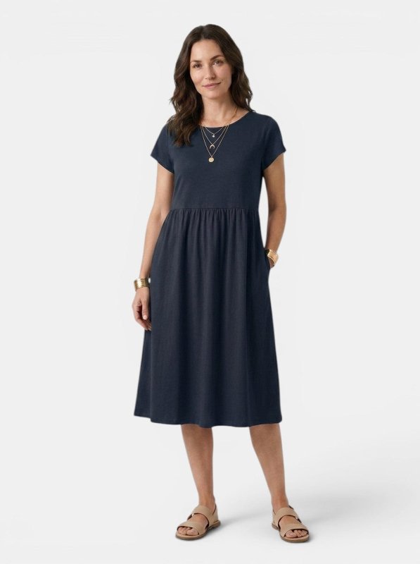 Women's Soft Cotton Summer Dress | Relaxed Fit Casual Everyday Wear - Velshara store