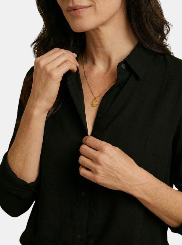 Women's Soft Drape Long Sleeve Blouse | Elegant Relaxed Fit Summer Top - Velshara store