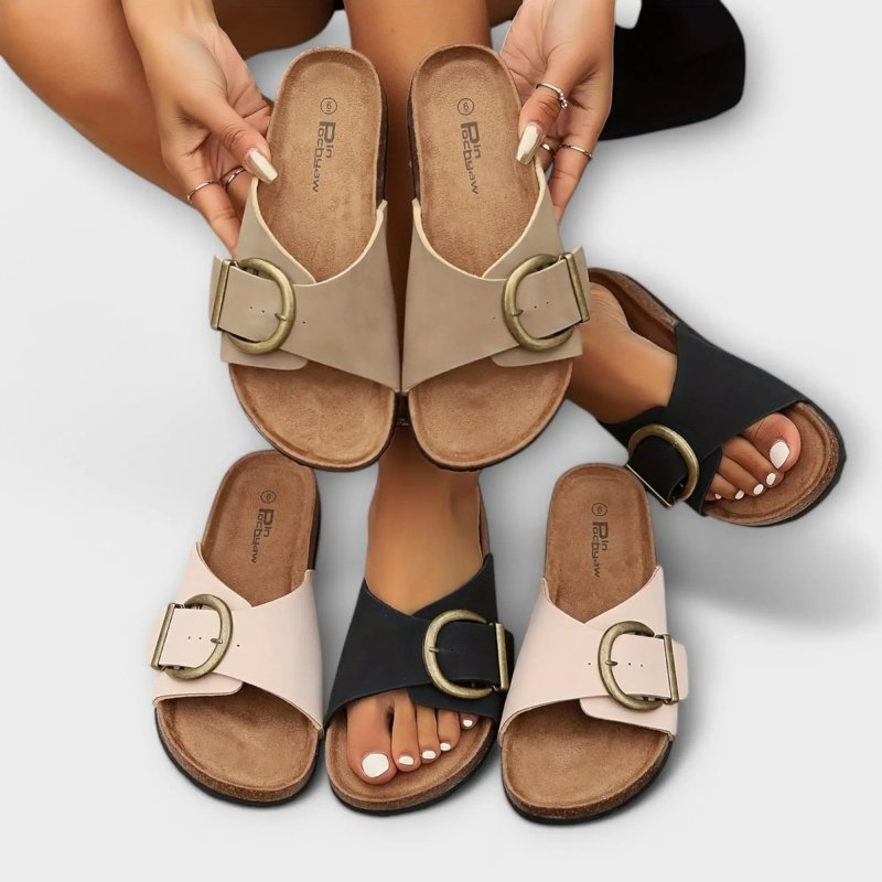 Women's Soft Synthetic Comfort Orthopedic Sandals | Vintage - Inspired Ergonomic All - Day Wear - Velshara store