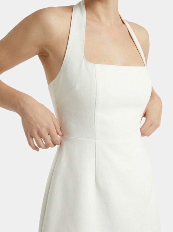 Women's Soft Woven Halter Mini Dress | Elegant A - Line Summer Cocktail Dress - Velshara store
