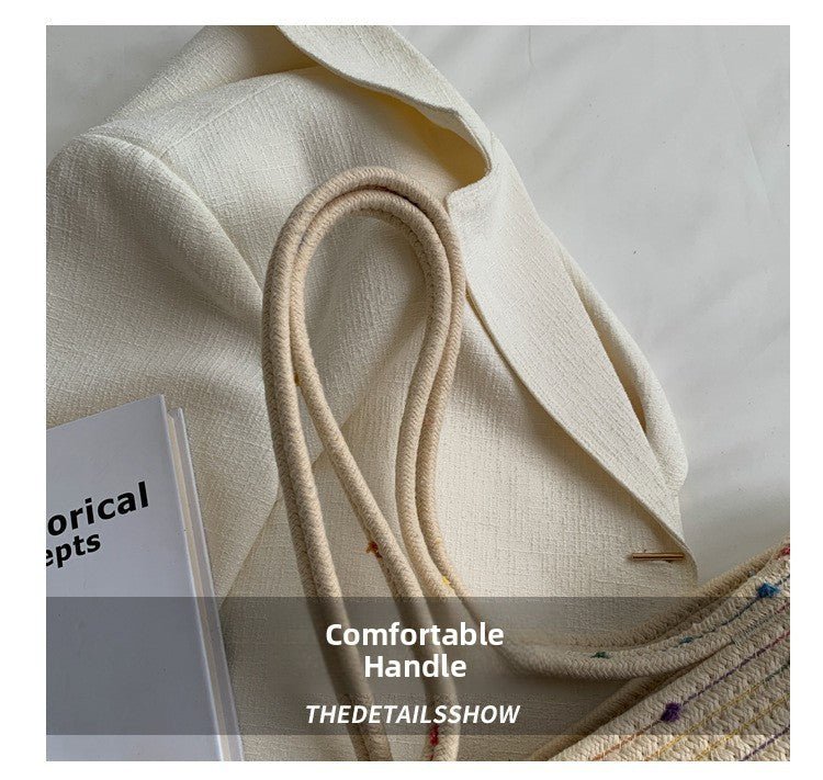 Women’s Straw Woven Shoulder Bag – French Style Beach Tote - Velshara store