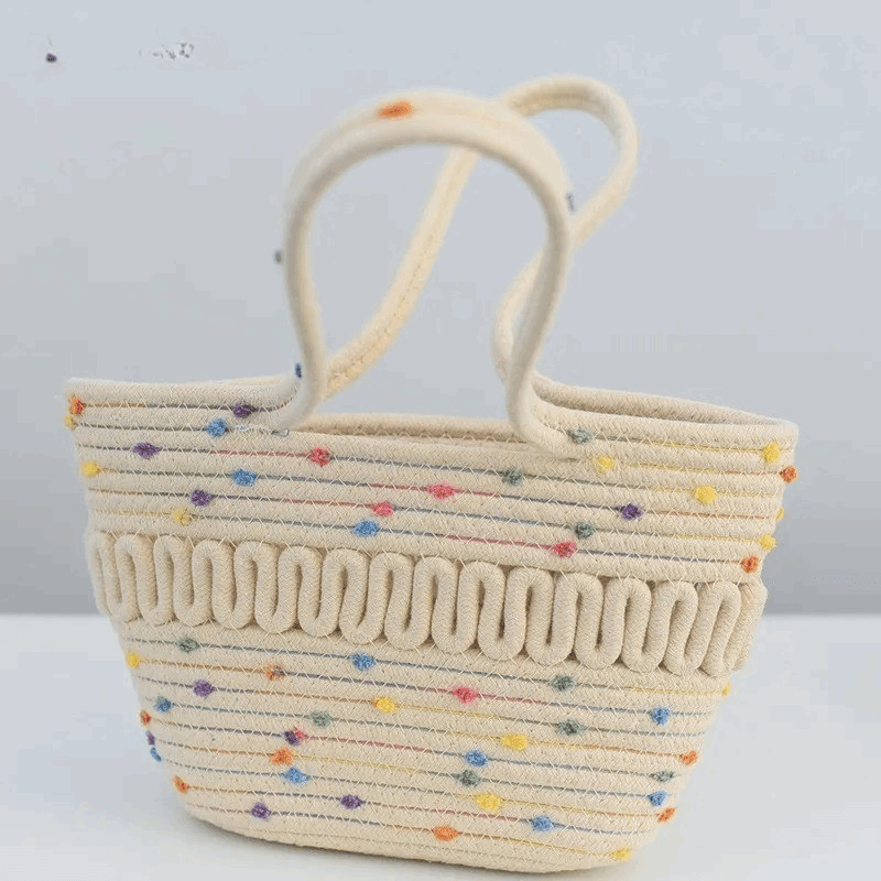 Women’s Straw Woven Shoulder Bag – French Style Beach Tote - Velshara store