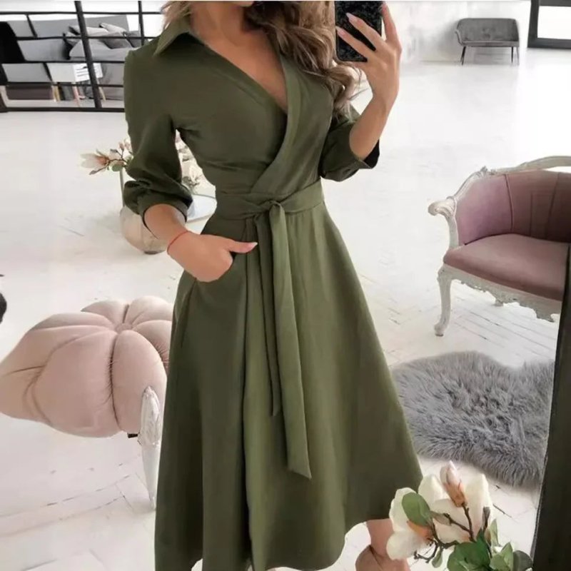 Women's Structured Fabric Blazer Dress | Elegant Tailored Belted Design - Velshara store
