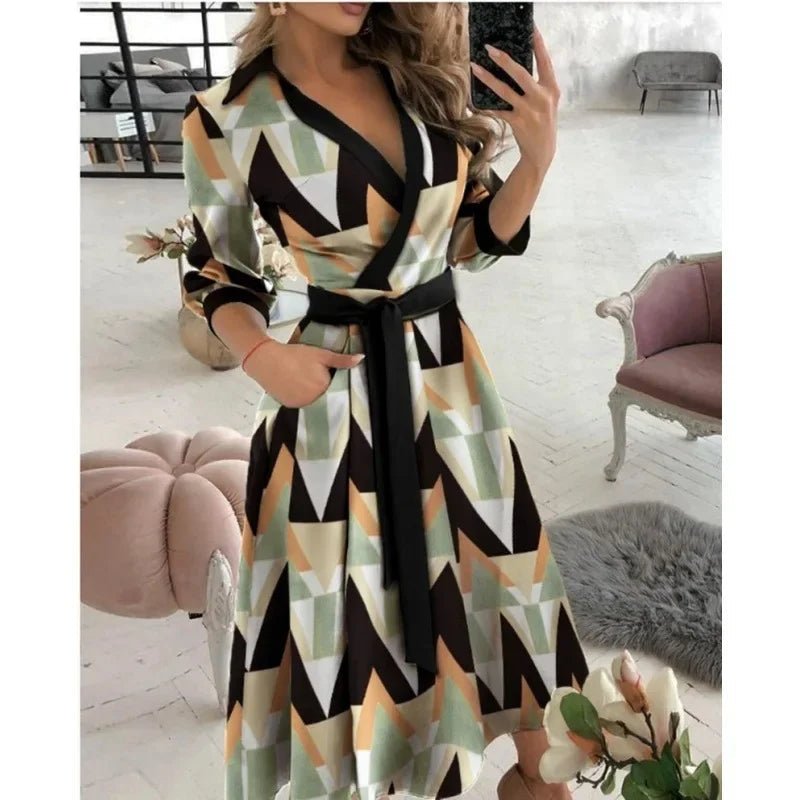 Women's Structured Fabric Blazer Dress | Elegant Tailored Belted Design - Velshara store
